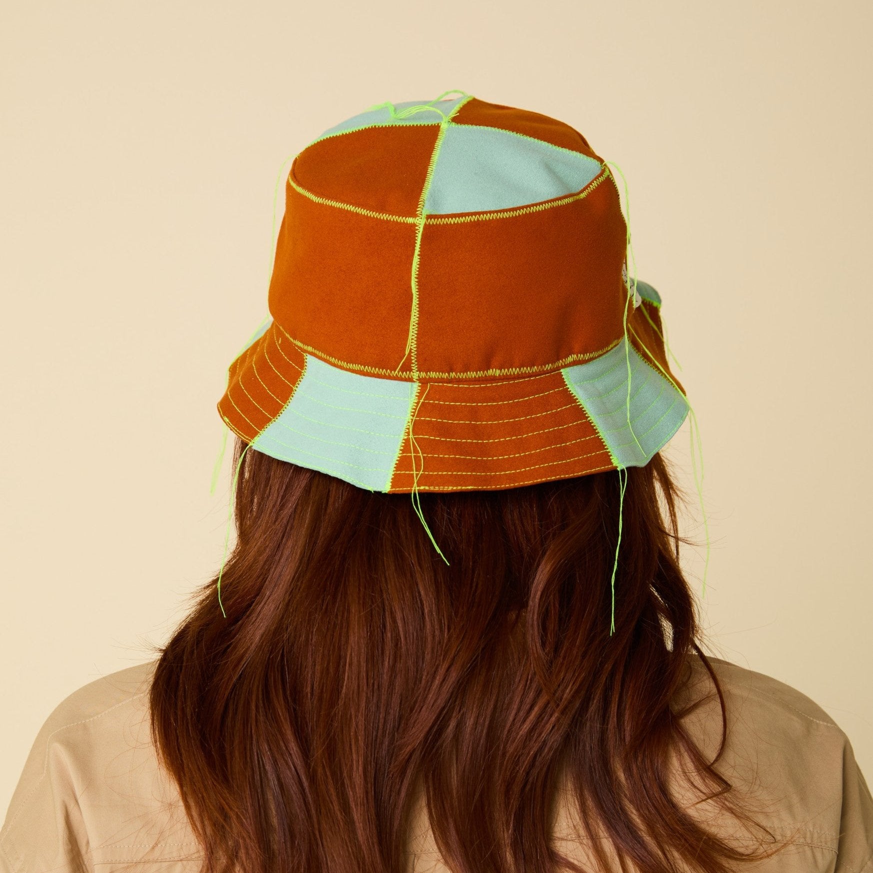 Sample Sale - A x F: Color-Blocked Bucket Hat, "Sunset"